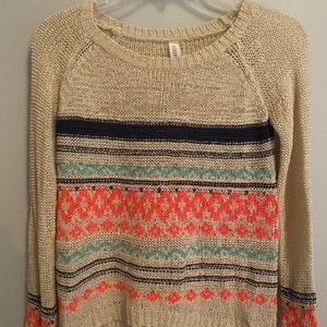 Aeropostale Woven Multicolor Sweater Women’s